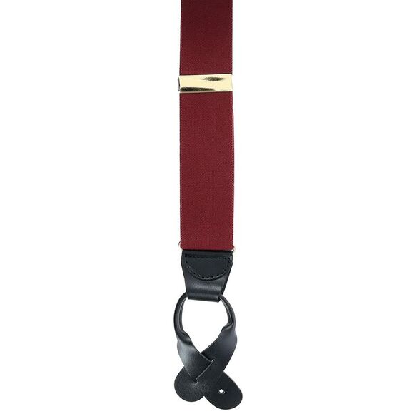 CTM Men's Elastic Button End Suspenders - Picture 3 of 3